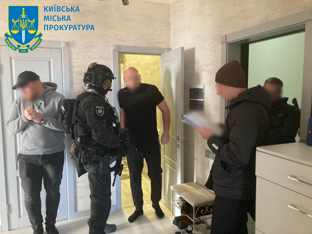Кадри з затримання. Фото: Київська міська прокуратура