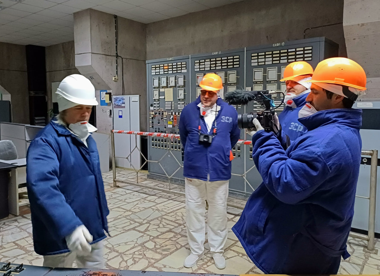Знімання фільму в зоні відчуження. Фото: ДАЗВ