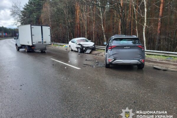Skoda врізалась у відбійник — ДТП трапилася на Вишгородщині